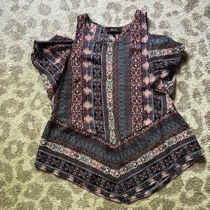 Cold shoulder junior’s blouse - worn once!